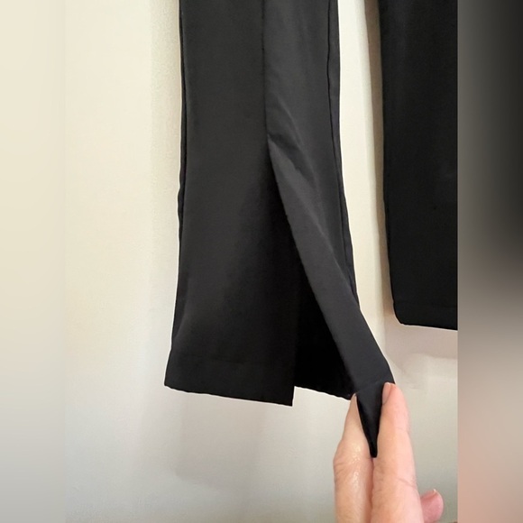 NWOT She + Sky Split Hem Woven Flare Dress Pants. Size M - Picture 3 of 8
